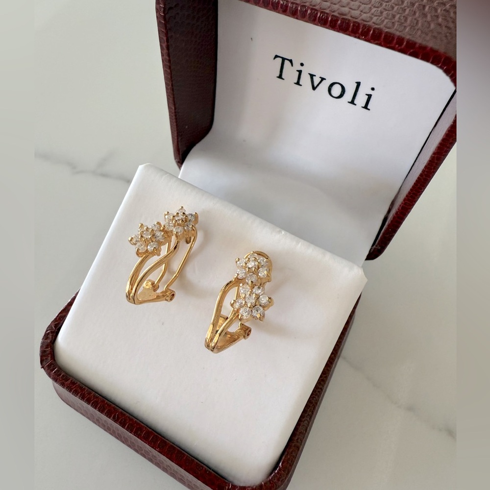 NWT Tivoli Gold Cocktail Earrings